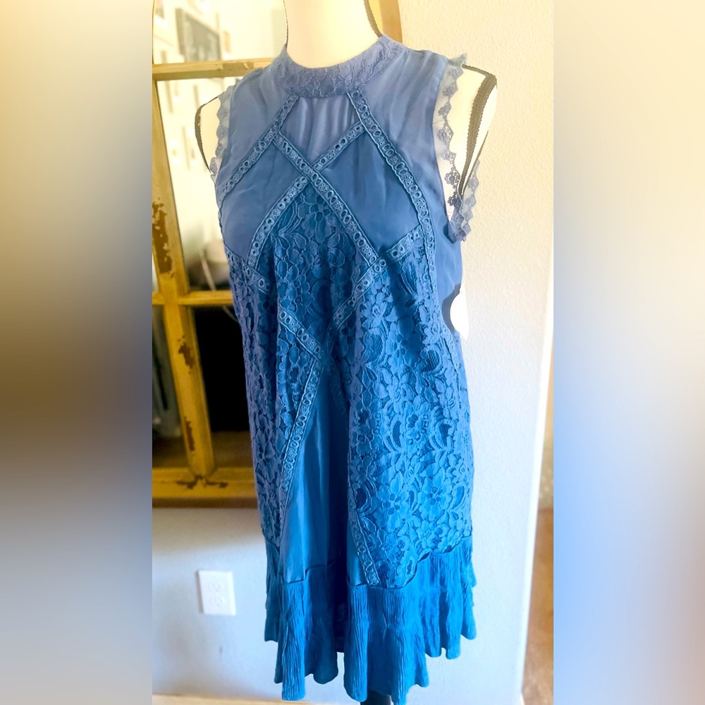 Self Esteem Dress Navy Blue Sleeveless Size Medium Women’s.